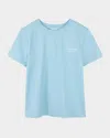 Givenchy Boy's Logo Script T-shirt In Sea