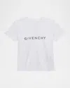 Givenchy Boy's Short-sleeve Logo T-shirt In White