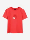 Givenchy Kids' Boys 4g Logo T-shirt In Red