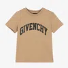 Givenchy Kids' Boys Beige Cotton T-shirt