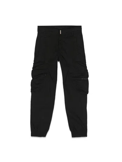 Givenchy Boys Black 4g Cargo Trousers