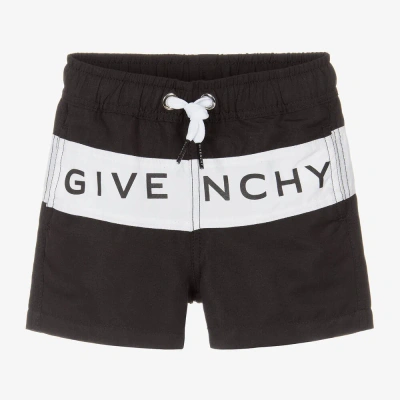 Givenchy Babies' Boys Black & White Swim Shorts