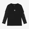 Givenchy Logo-print Long-sleeve T-shirt In Black