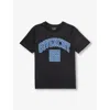 GIVENCHY GIVENCHY BOYS BLACK KIDS LOGO-APPLIQUÉ COTTON-JERSEY T-SHIRT 6-12 YEARS