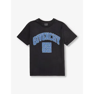 Givenchy Kids' Boys Applique Logo T-shirt In Black