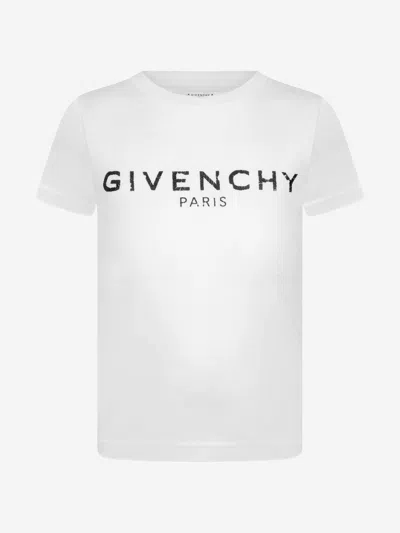 Givenchy Kids' Boys Cotton Jersey Top 10 Yrs White