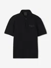 Givenchy Logo-embroidered Polo Shirt In Black
