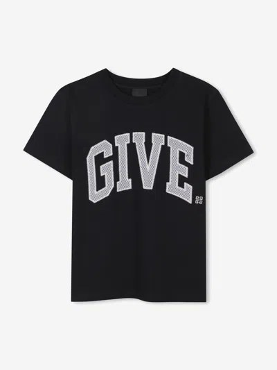 Givenchy Babies' Boys Embroidered Logo T-shirt In Black