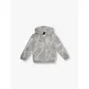 Givenchy Storm-print Zip-up Hoodie In Grey  White