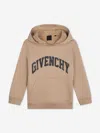Givenchy Logo-print Jersey Hoodie In Nude