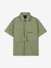 Givenchy Lapel Short-sleeved Shirt In Green