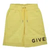 Givenchy Boys Logo Print Bermuda Shorts In Yellow