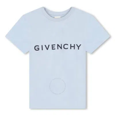 GIVENCHY GIVENCHY BOYS LOGO PRINT COTTON T-SHIRT