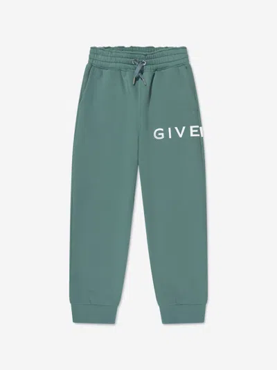 Givenchy Kids' Boys Logo Print Joggers In Green