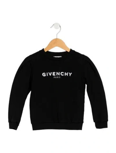 Pre-owned Givenchy Babies' Boys Logo Print Long Sleeve Sweater In Black/white