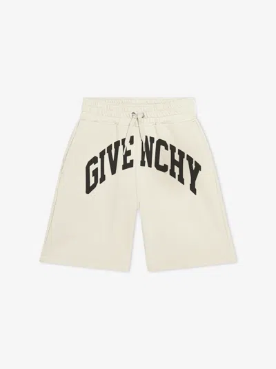 Givenchy Kids' Boys Logo Print Shorts In Beige