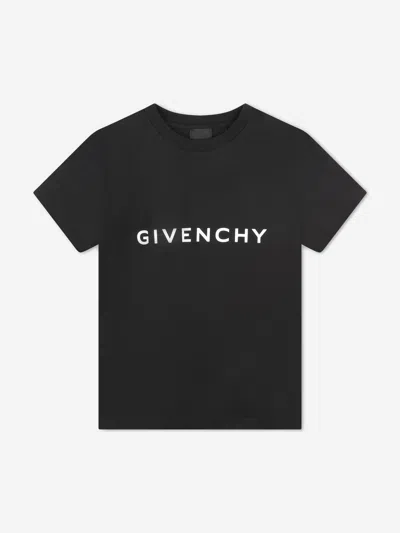 Givenchy Kids' Boys Logo Print T-shirt In Black