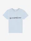 Givenchy Logo-print Cotton T-shirt In Blue