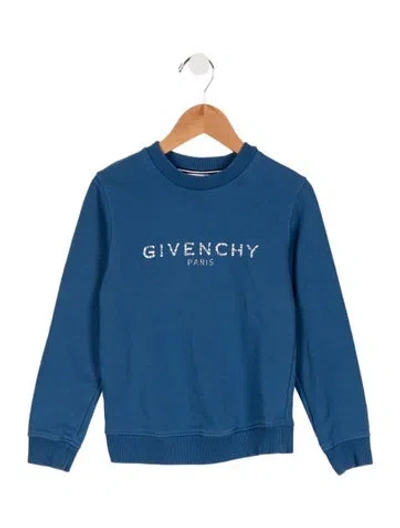 Pre-owned Givenchy Kids' Boys' Sweatshirt In Blue