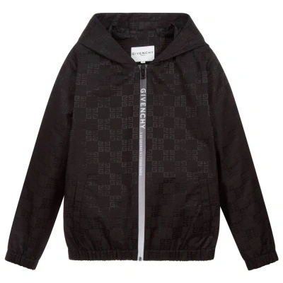 Givenchy Boys Teen Black Logo Jacket