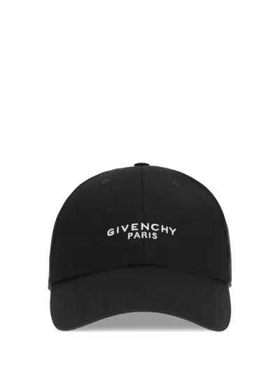 Givenchy Bpz0cap0c4 Logo-embroidered Cotton Twill Baseball Cap In Black