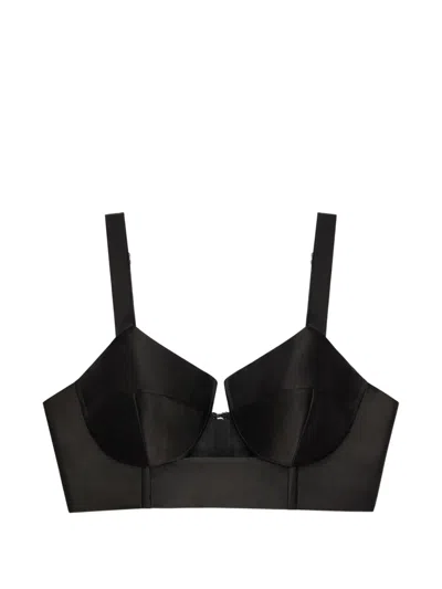 Givenchy Bra Oberteil Aus Satin In Black