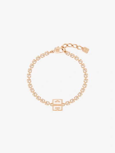 Givenchy Bracelet 4g En Métal Avec Cristaux In Gold