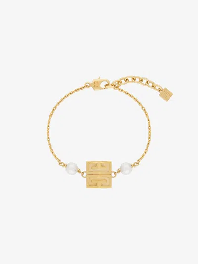 Givenchy Women's 4g Bracelet In Metal With Pearls In Golden Yellow