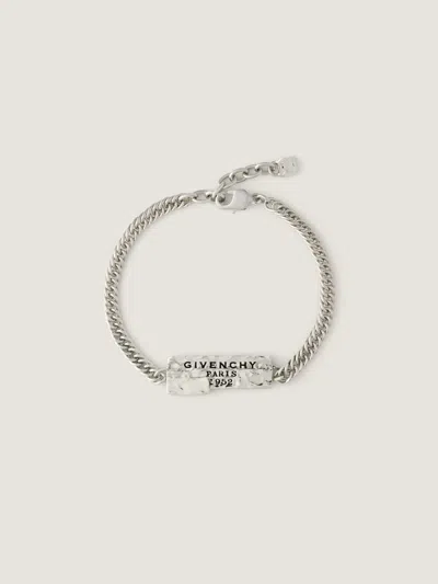 Givenchy Bracelet  Tape En Métal Et Émail In Metallic