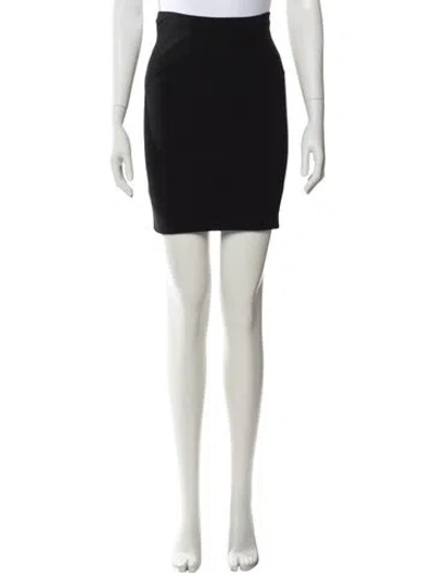 Pre-owned Givenchy Braided Accents Mini Skirt In Black