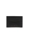 Givenchy Textured Monogram Calf Leather Card Holder In Black