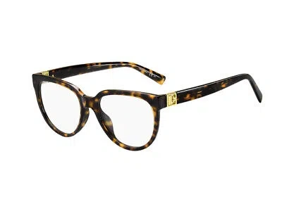 Pre-owned Givenchy Brand  Eyeglasses Jn 0119/g 086 Havana Authentic 52 Mm Oval