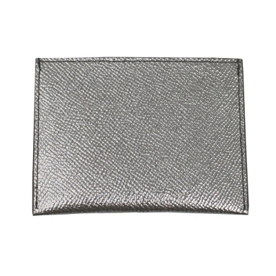 Pre-owned Givenchy Brand  Silver Leather Card Case Bk600 3k134 713