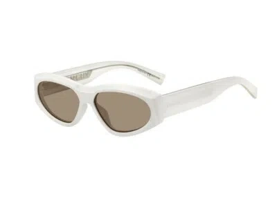 Pre-owned Givenchy Brand  Sunglasses Gv 7154 / / S Vk6 / 70 White Brown Ladies