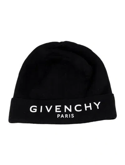 Pre-owned Givenchy Branded Beanie In Black