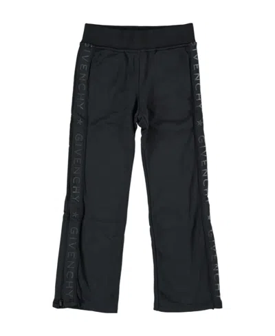 Givenchy Branded Sides Straight Trousers In Black