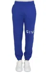 Givenchy Logo-print Track Pants In Blue