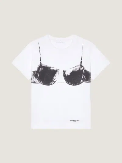 Givenchy Bra-print Graphic T-shirt In White