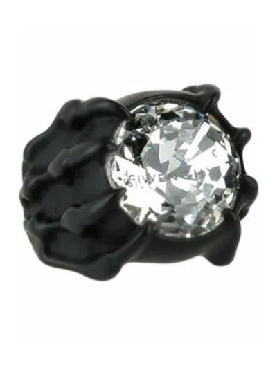 Pre-owned Givenchy Brass Cocktail Ring In Black