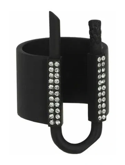 Pre-owned Givenchy Brass Cocktail Ring In Black