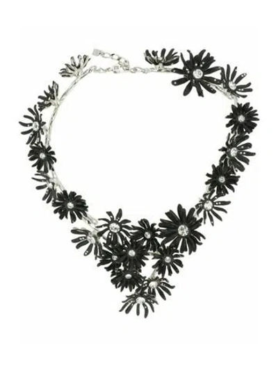 Pre-owned Givenchy Brass Collar Necklace In Black