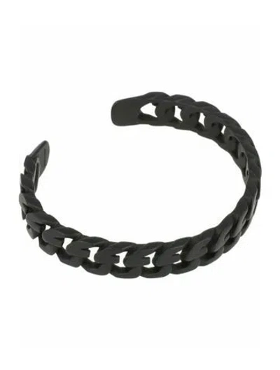 Pre-owned Givenchy Brass Cuff Bracelet In Black