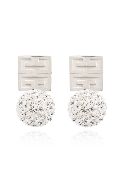 Givenchy Brass Earrings In Silver