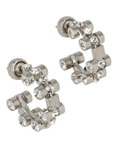 Pre-owned Givenchy Brass Hoop Earrings In Purple