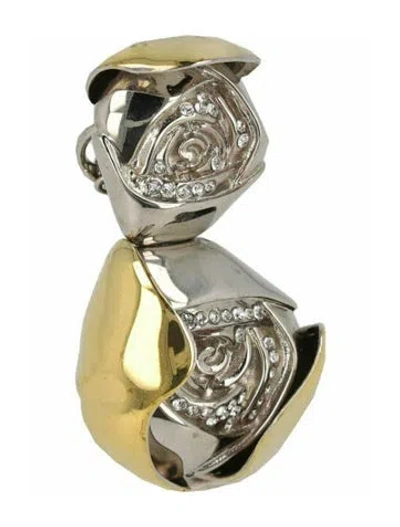 Pre-owned Givenchy Brass Single Earring In Silver