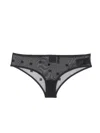 Givenchy 4d Logo Motif Velvet Briefs In Black