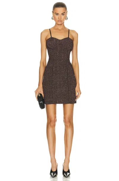 Givenchy Bronze Fibres Cocktail Women's Dress In Multi
