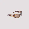 GIVENCHY BROWN 4G-PLAQUE OVERSIZE-FRAME SUNGLASSES