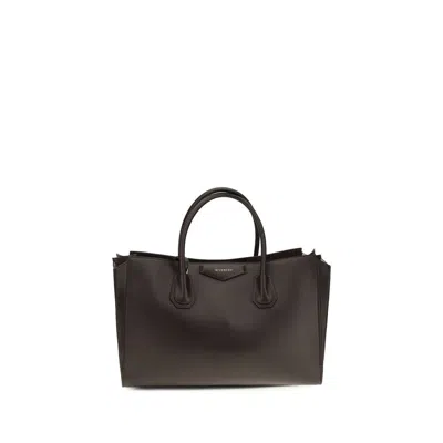Givenchy Brown Calf Leather Bos Taurus Shoulder Bag