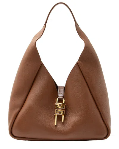 Pre-owned Givenchy Brown Calfskin Medium G Hobo (authentic Pre-loved)